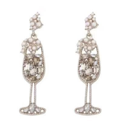 Retro Wine Glass Shape Fashion Earrings