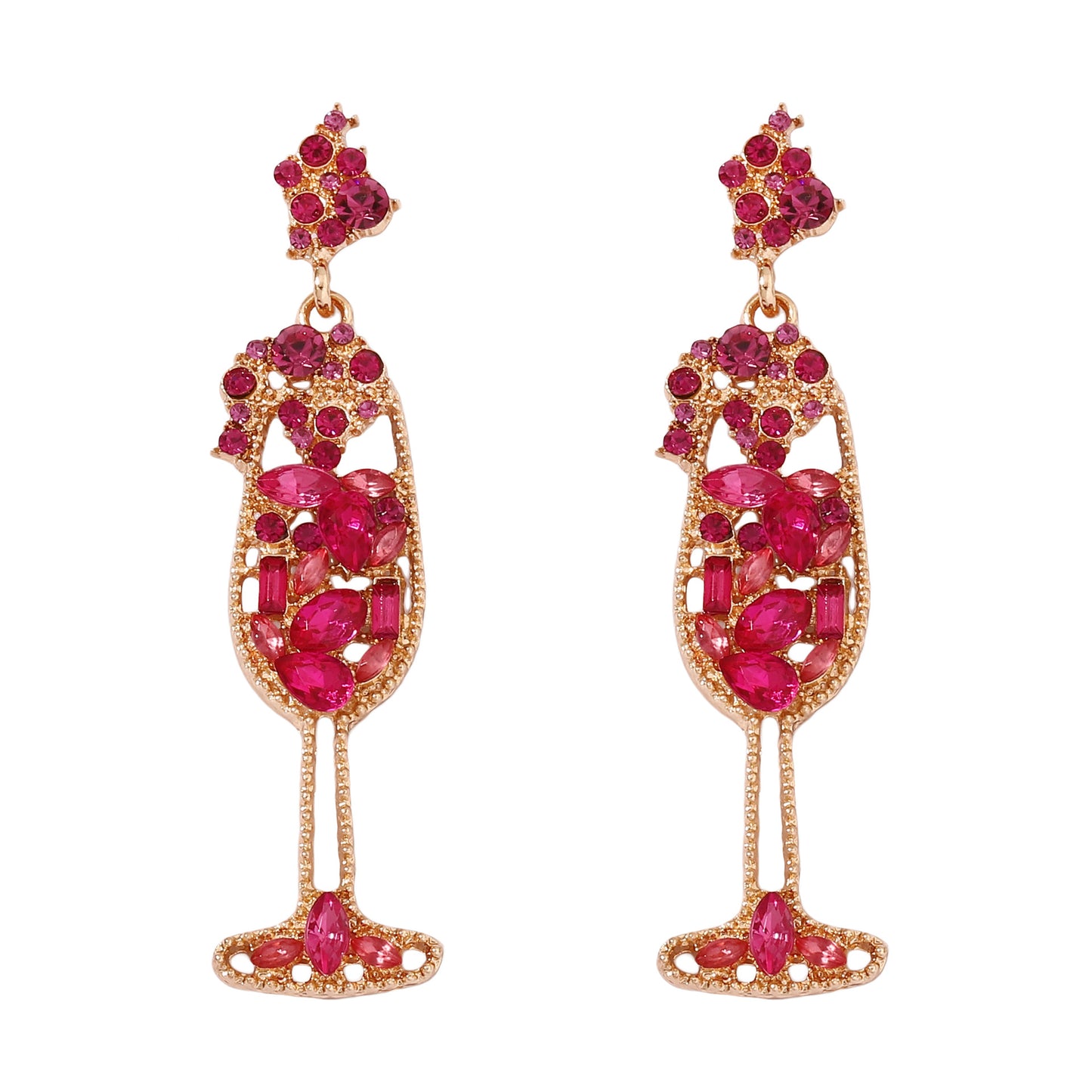 Retro Wine Glass Shape Fashion Earrings