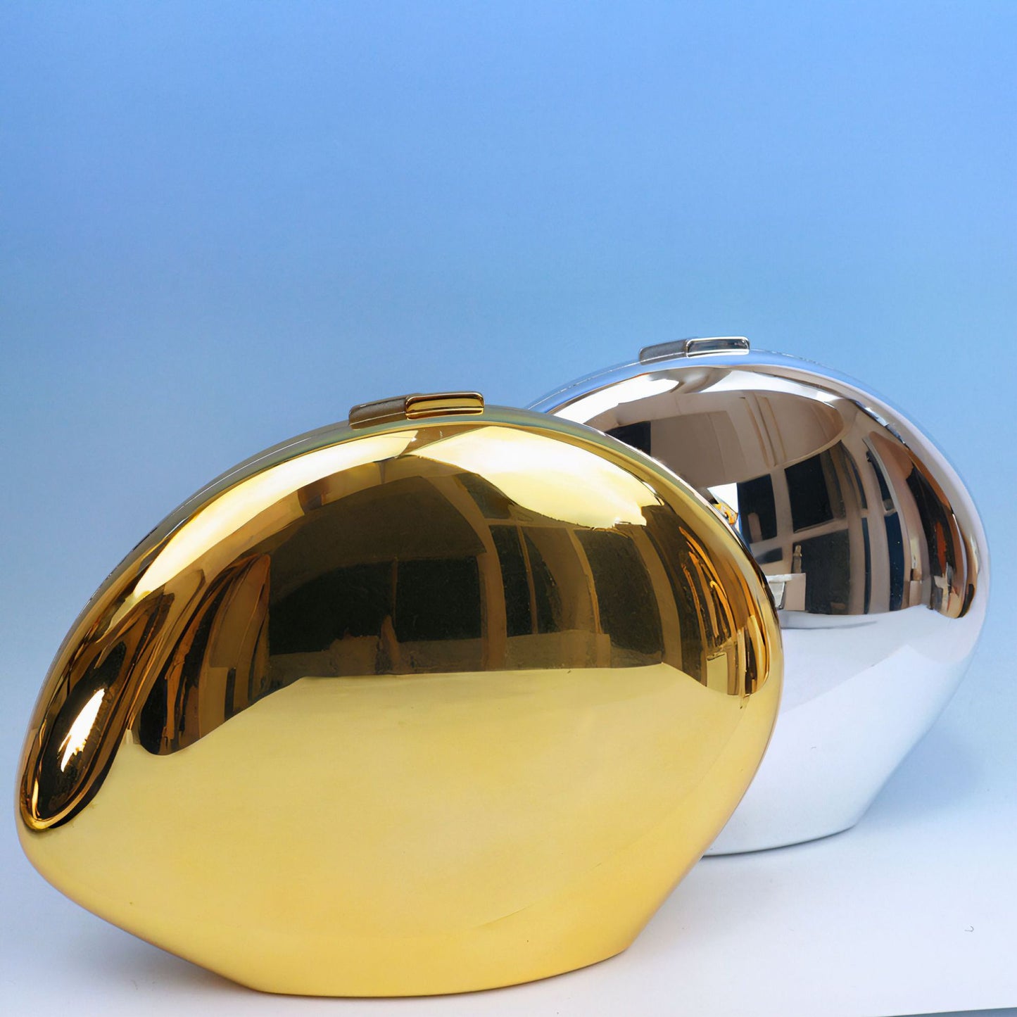 Acrylic Glossy Goose Egg Shape Evening Clutch Bag