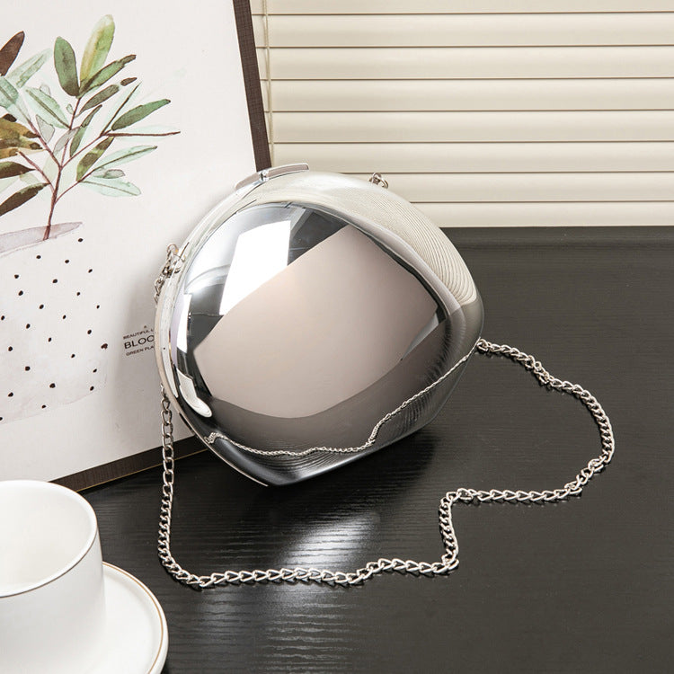 Acrylic Glossy Goose Egg Shape Evening Clutch Bag