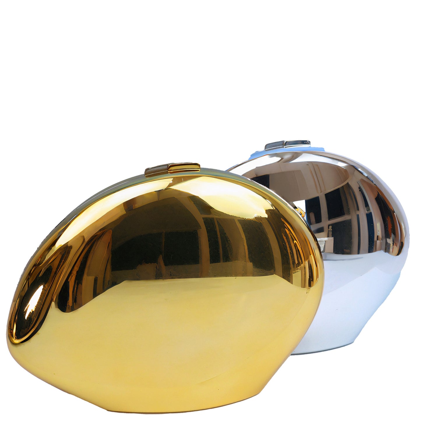 Acrylic Glossy Goose Egg Shape Evening Clutch Bag