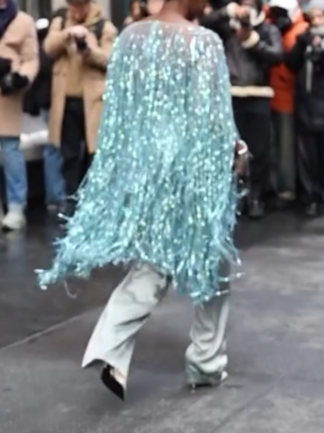 Street Fashion Fringed Sequin Top