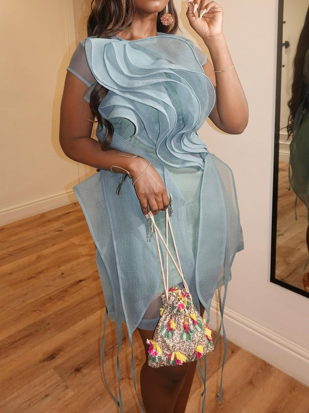 Fashion Round Neck Sleeveless Dress