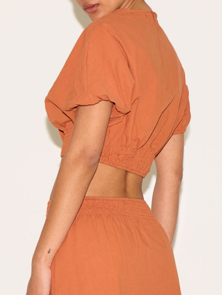 Crop Top Low Rise Maxi Skirt Two Piece Set