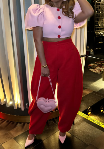 Adorable Pink&Red Outfit