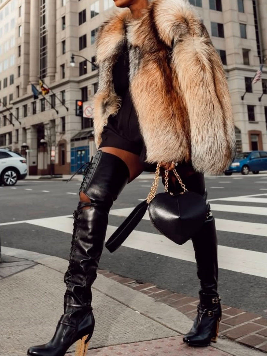Fashion Faux Fur Coat
