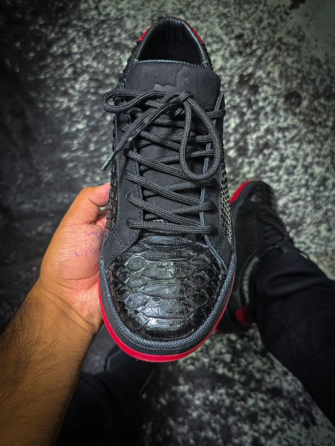 Men's Crocodile Textured Sneakers