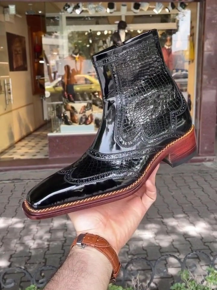 Men's Vintage Italian Leather Boots