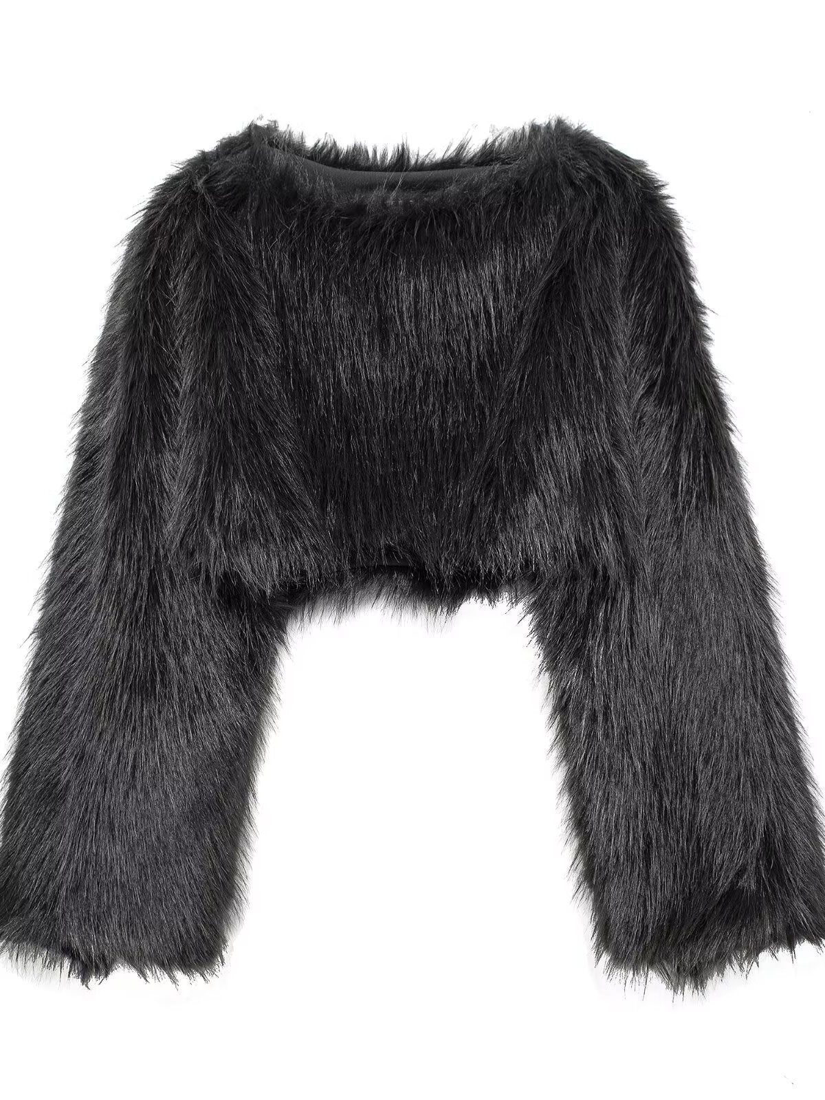 Fashion Short Pullover Fur Jacket