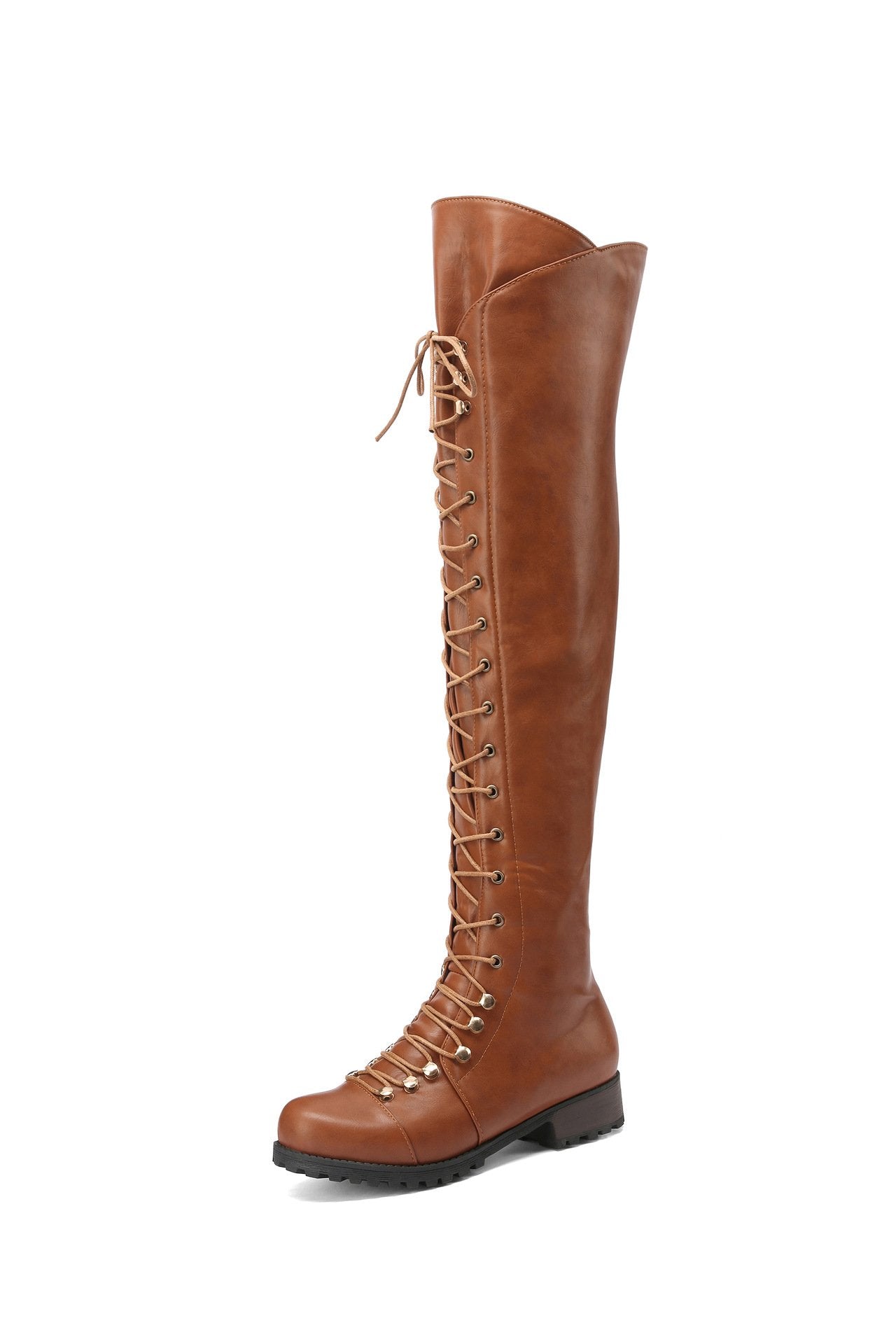 Women's Cross Strap Over-the-Knee Boots