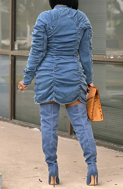 Fab Stylish Denim Mini Dress