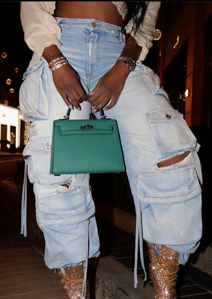 Fab Cargo Pocketed Jeans