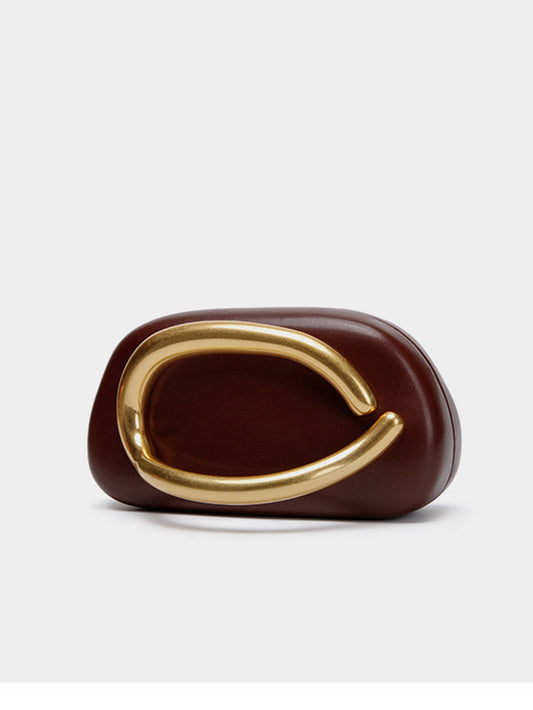 Classic Round Box Clutch Evening Bag
