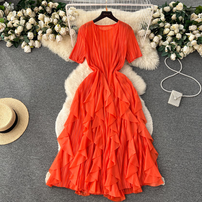 Classy Pleated Midi Dress