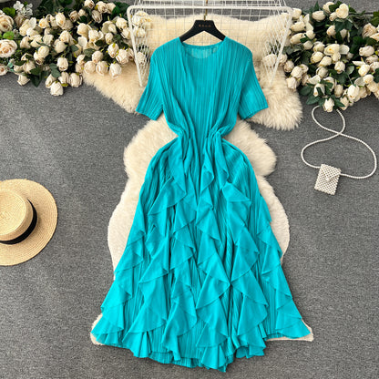 Classy Pleated Midi Dress