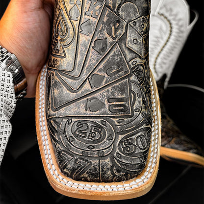 Men's Square Toe Western Cowboy Boots