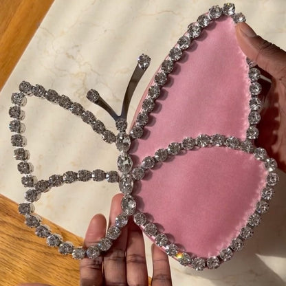 Butterfly Diamond Evening Clutch