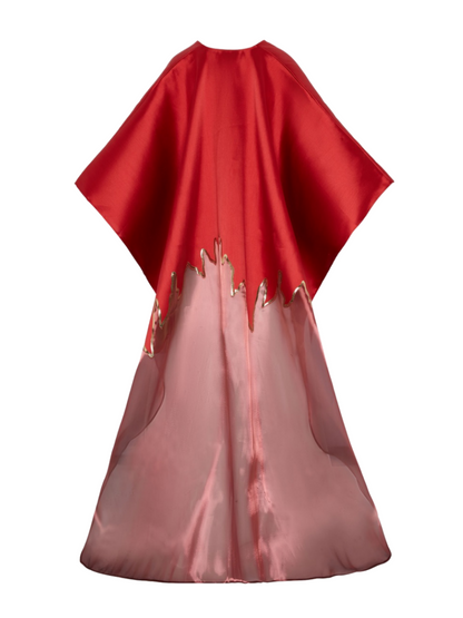 V-Neck Elegant Wide Sleeve Maxi Dress