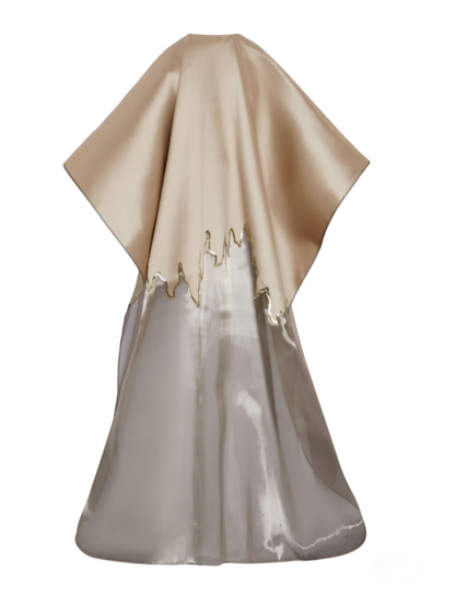 V-Neck Elegant Wide Sleeve Maxi Dress