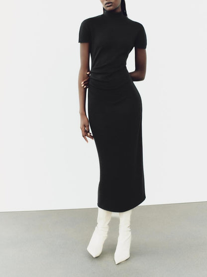 Stretch-knit Midi Dress