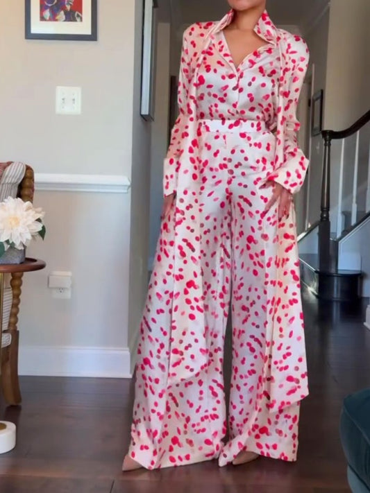 Pink Polka Dot Set