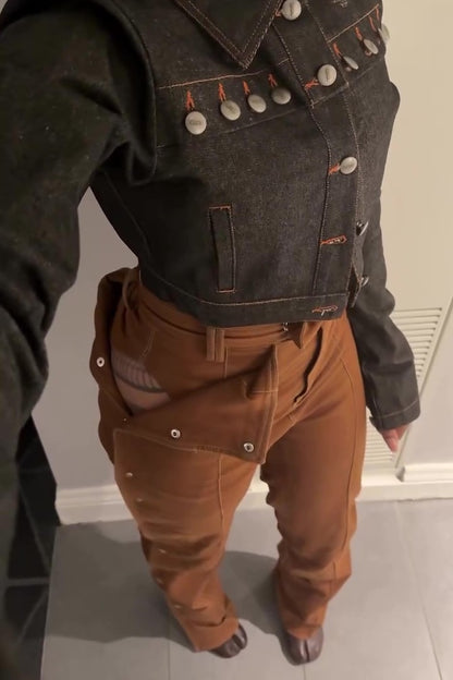 Cropped Denim Jacket