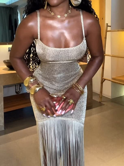 Sparkling Fringe Holder Dress