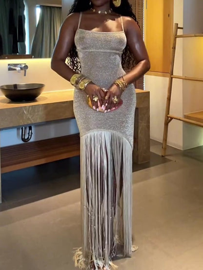 Sparkling Fringe Holder Dress