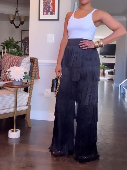 Hiza Fringe Pants