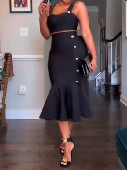 Fashion Fishtail Skirt Set