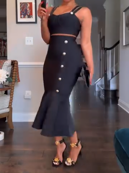 Fashion Fishtail Skirt Set