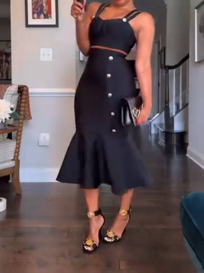 Fashion Fishtail Skirt Set