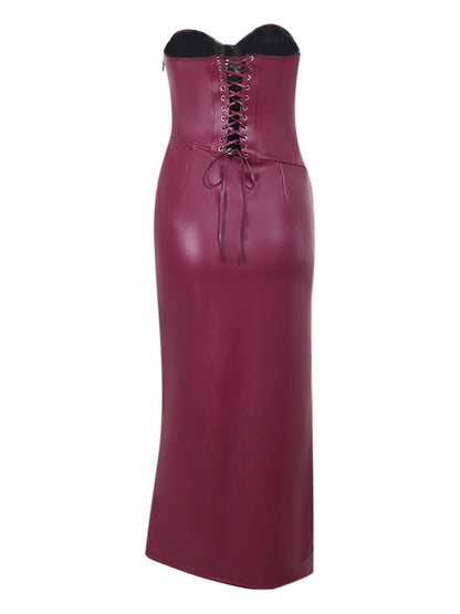 Sexy Waist Side Split Dress