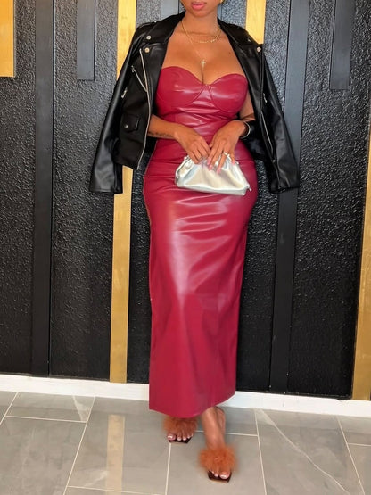 Sexy Waist Side Split Dress