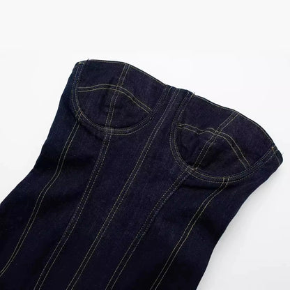 Slimming Waist Denim Dress