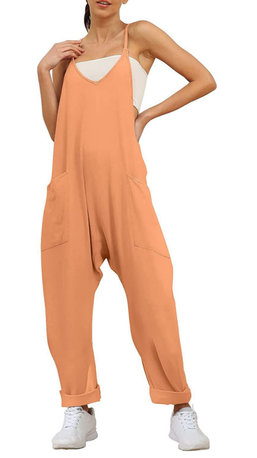 Zip Pocket Cami Jumpsuit