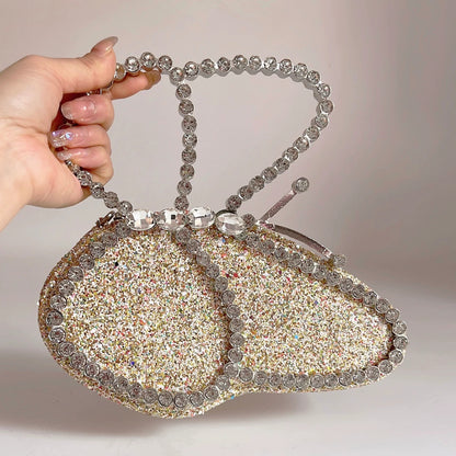 Butterfly Diamond Evening Clutch