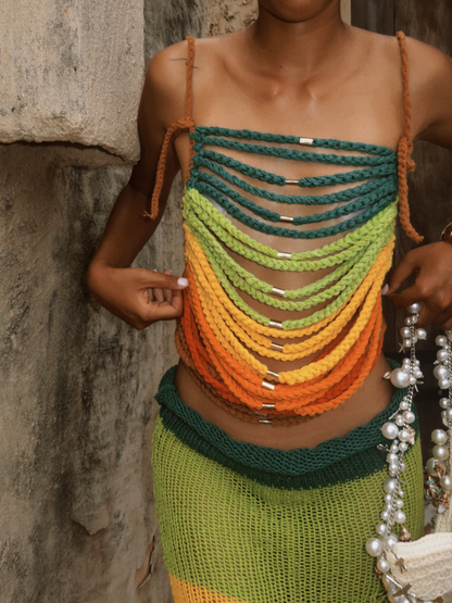 Chic Rainbow Knitting Set