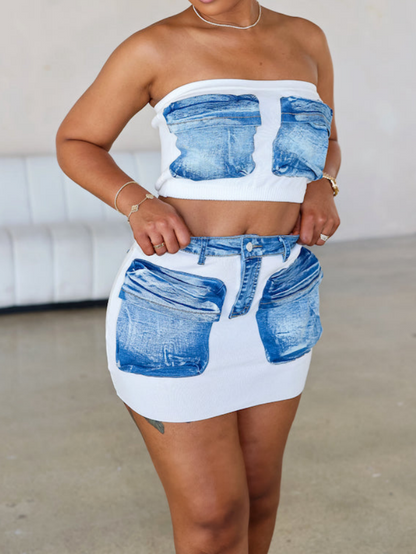 Out Of Pocket Skirt Set