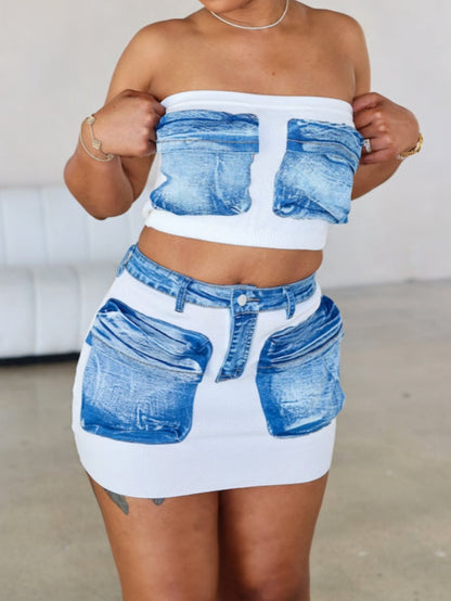 Out Of Pocket Skirt Set