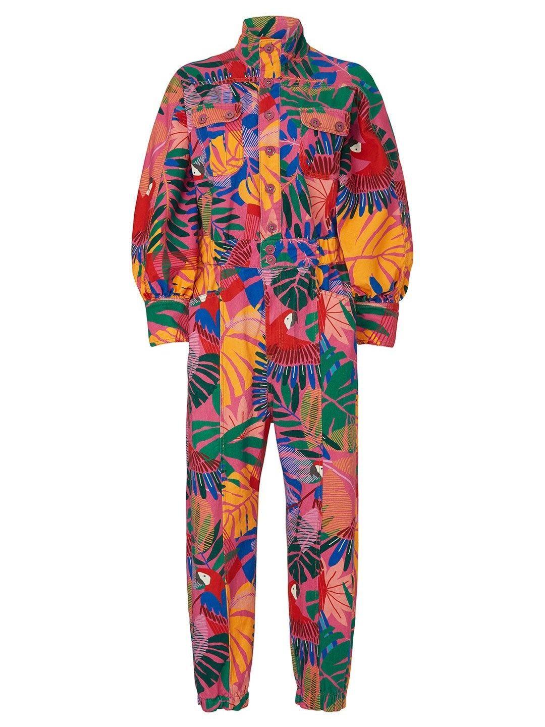 Tropical Graphic Print Jumpsuit