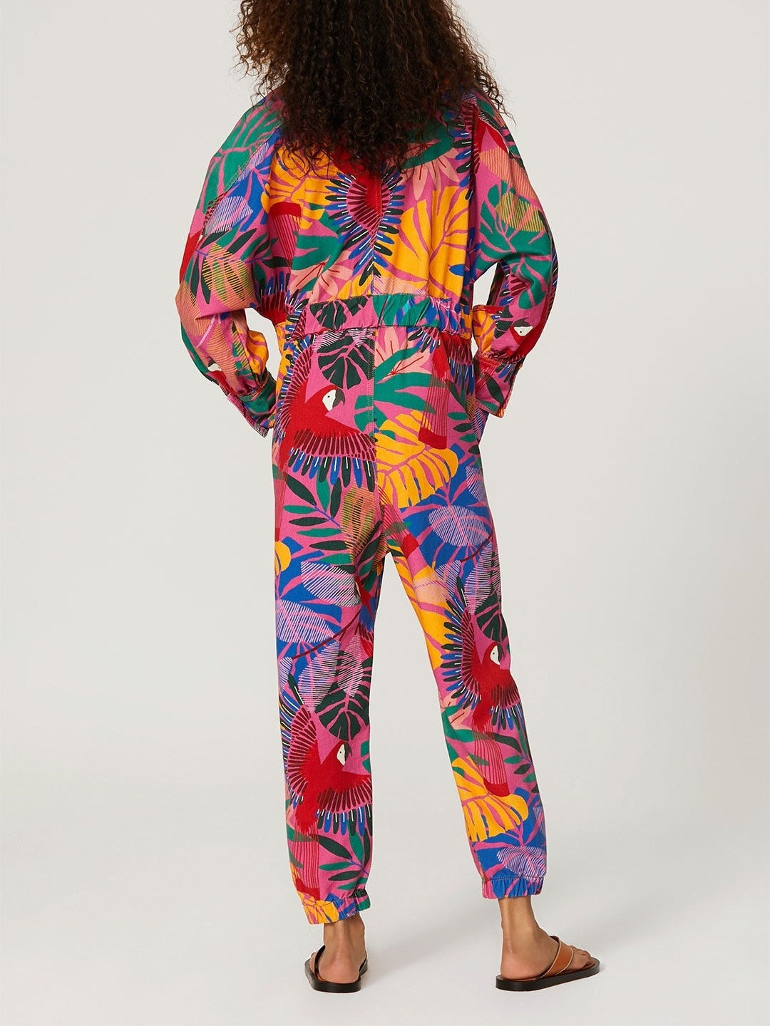 Tropical Graphic Print Jumpsuit