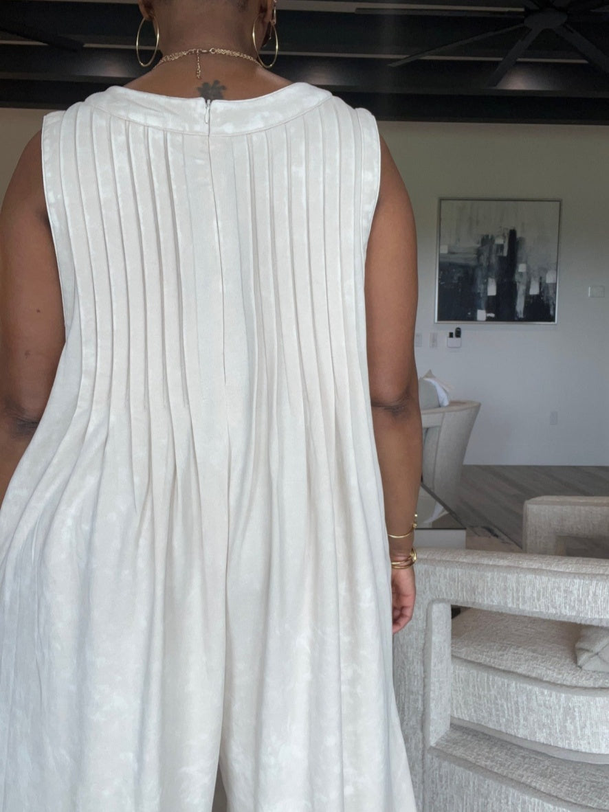 V-neck Lace-up Romper