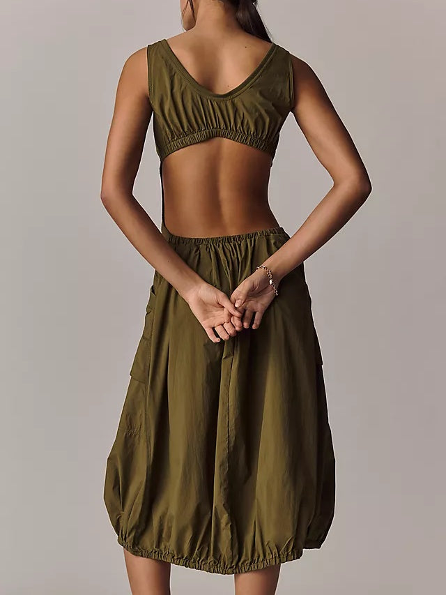 Zipper Strap Dress