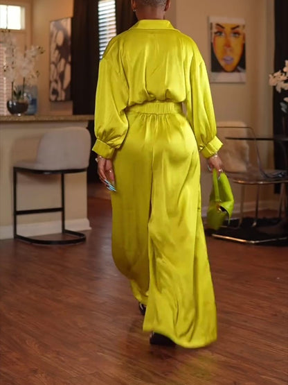 Long Sleeve Shirt Jumpsuit