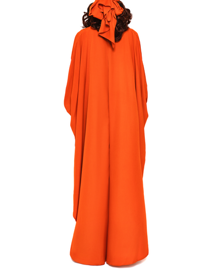 V-neck Side Slit Loose Dress