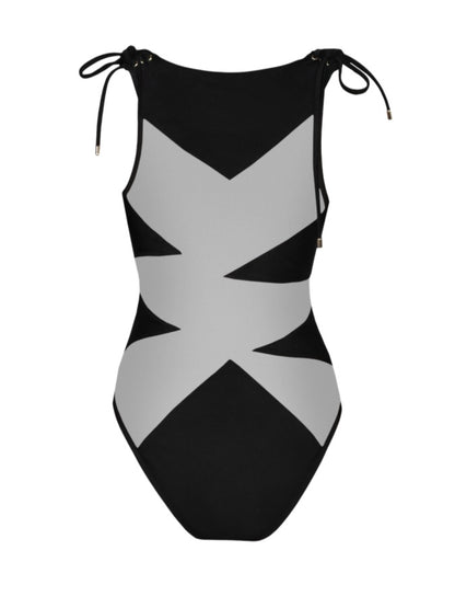 Fashion Mesh One-piece Swimsuit