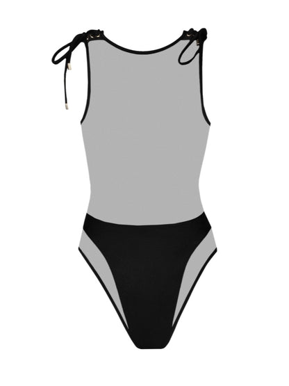 Fashion Mesh One-piece Swimsuit