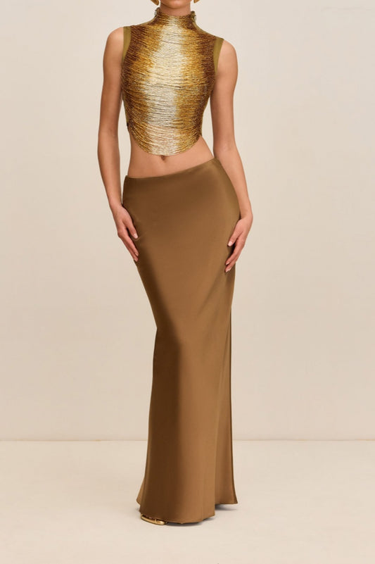 Satin Hip Skirt