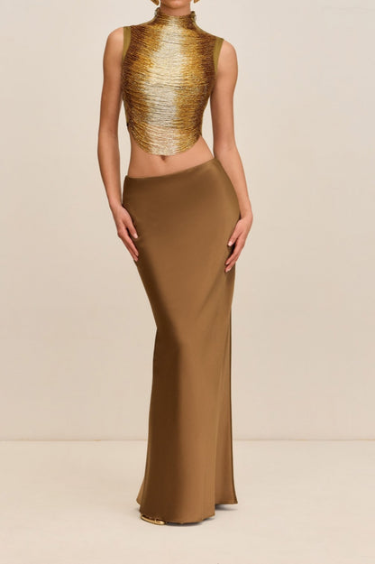 Satin Hip Skirt